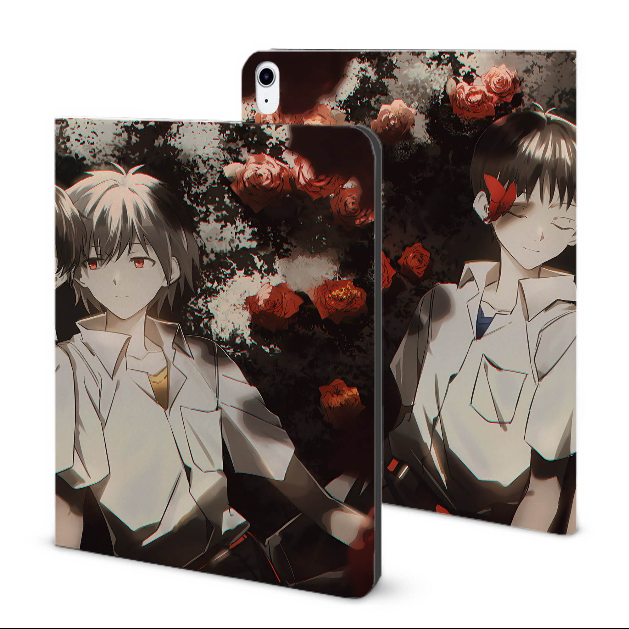 （画像用） EVA 新世紀エヴァンゲリオン IPad ケース ブック型 PUレザー TPU 耐衝撃 軽量 薄型 ペン収納なし 全面保護 IPad 各モデル対応